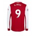 Cheap Arsenal Gabriel Jesus #9 Home Football Shirt 2022-23 Long Sleeve